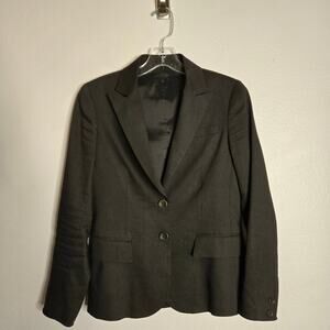 Theory Linen Wool Blazer Size 2 Office Classic Basic Layering Versatile Work